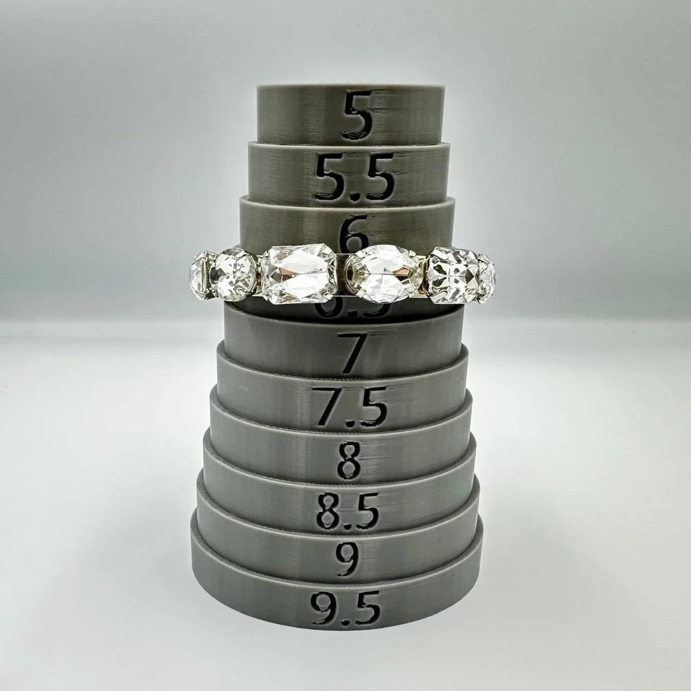Vintage Silver Tone Large‎ Rhinestone Stretch Bracelet Chunky Multi Shape Retro